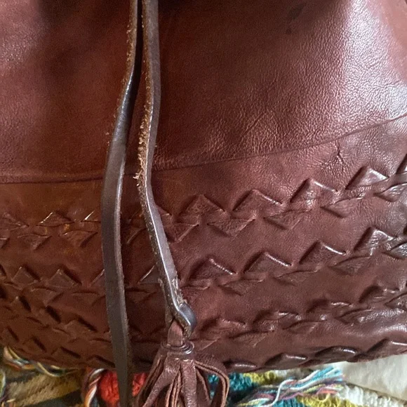 A.S 98 leather bucket bag